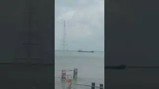 Ship in gangasagar river