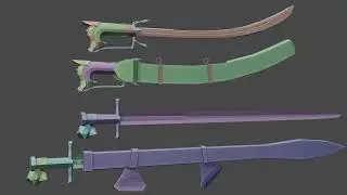 Blender - Low-poly melee weapons/swords