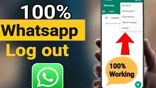 How to logout whatsapp from mobile and other devices 2023|WhatsApp logout kaisa kara  new trick 2023