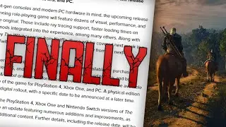 The Witcher 3's Next Gen Update FINALLY Has a Release Date...