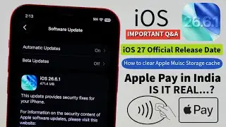 iOS 26.6.1 is Official Released | Lot of Updates | Apple Pay in India Full Details in Telugu