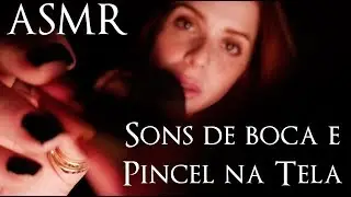 ASMR - Contagem Regressiva com sons de boca e pincel na TELA 😍
