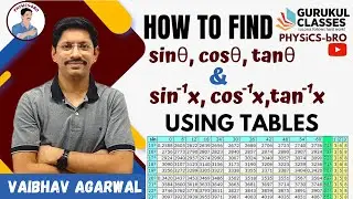 HOW TO FIND SIN, COS & TAN USING LOG TABLE |  HOW TO FIND SIN , COS AND TAN INVERSE OF ANY VALUE