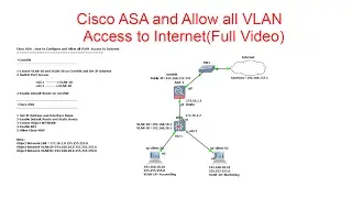 Cisco ASA and Allow all VLAN  Access to Internet(Full Video)