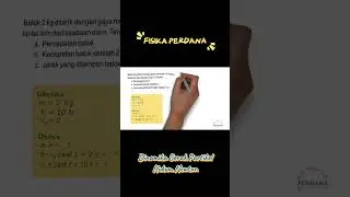 Balok 2 kg ditarik dengan gaya mendatar 10 N pada lantai licin dari keadaan diam.#fisikakelas11