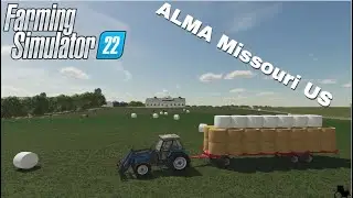 Alma Dairy Farm | Easiest way to collect 100 bales | Straw, Hay, Silage Farming Simulator 22 | Ep 4