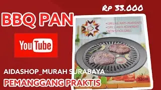 BBQ PAN BULAT 32cm PEMANGGANG DAGING BBQ