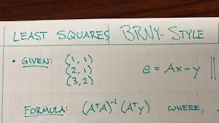 Least Squares Approximation (BRNY-Style)