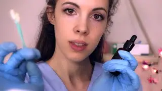 ASMR Ear Cleaning & Eardrum replacement - (Gloves, Whispering)