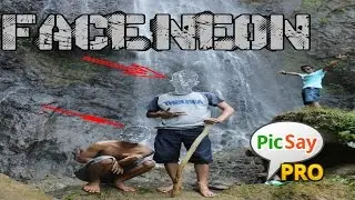 Tutorial edit foto keren Wajah efek neon di picsay pro android
