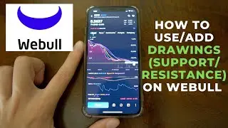 How to Use Drawings (Support/Resistance) On Webull Mobile