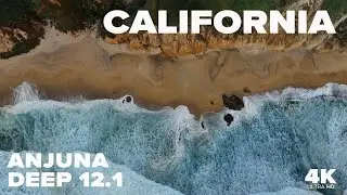 Ocean Therapy with Anjundeep 12.1 | Coastal California | 4K Aerial Views for your TV
