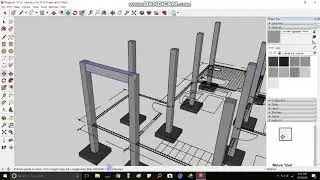 SKETCHUP PRO 2019: ONE STOREY WITH BASEMENT RESIDENTIAL BUILDING (PART 1) - Tutorial#12