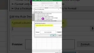 Formula Based Conditional Formatting in Excel
