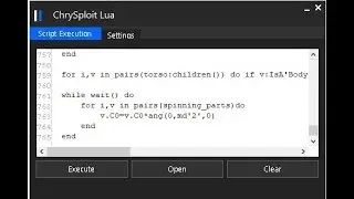 FULL LUA ROBLOX EXPLOIT  CHRYSPLOIT(WORKING) LEVEL-7,SCRIPT EXEC.GETOBJECT 2018 MOEE!