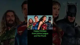 An inspirational holiday message from the Justice League 