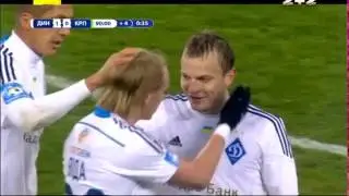 Динамо - Карпаты - 1:0.Гол: Олег Гусев (90+1')
