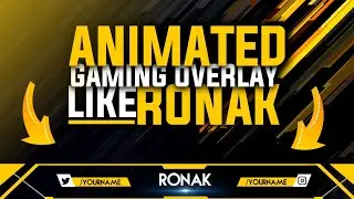 How To Make Animated Gaming Overlay On Android | Make cool stream overlay like Ronak | RG Tricks