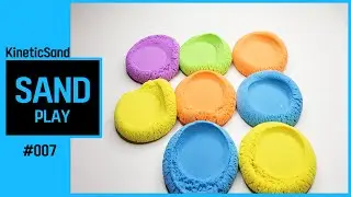 Kinetic Sand Relaxing sand sounds Drop & Squish cutting ASMR 007
