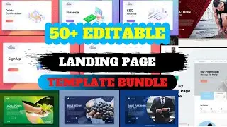 100+ High-converting Landing Page Templates Bundle