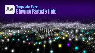Glowing Particle Field Background in After Effects - After Effects Tutorial