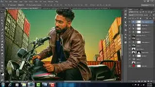 photoshop cc || how to edit cinematic effect in Photoshop cc || Background Change in Photoshop