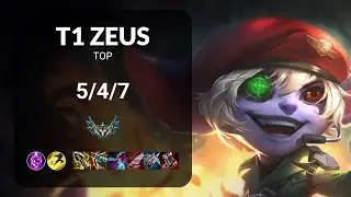 T1 Zeus Tristana vs KT PerfecT Smolder TOP - KR  Patch 14.17