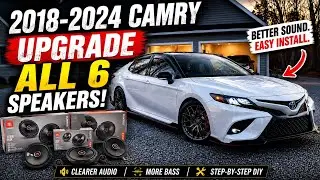 Replacing and upgrading ALL speakers in a 2018-2023 Toyota Camry using JBL Club Series speakers!
