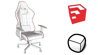 Gaming Chair Modeling in SketchUp