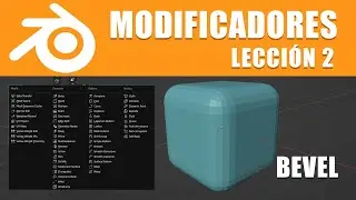Modificador Bisel en #Blender - (Bevel Modifier)