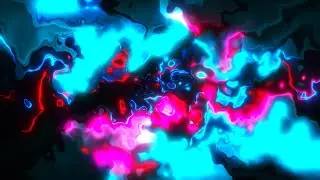 Bright Living Paint Red Blue Background Animation | Free Version Footage