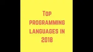 Top Programming Languages In 2018
