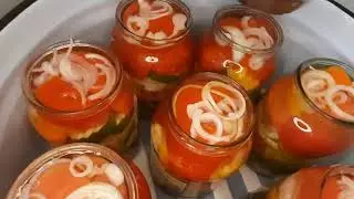 САЛАТ СЛОЯМИ ИЗ ОВОЩЕЙ НА ЗИМУ 🍅🥒🫑🧅