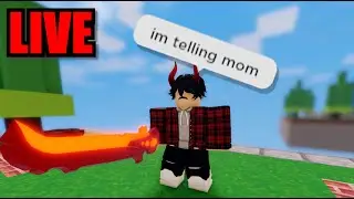 Trolling Toxic Streamer.. (Roblox Bedwars