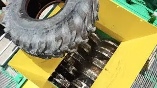 CM Shredders - HT (High Torque) Hybrid Dual Shaft Tire Shredder