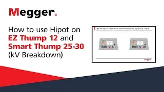 How to use Hipot on EZ Thump 12 and Smart Thump 25-30