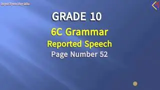 Grade 10 6C Grammar Reported Speech - Commands and Requests - Exercise C
