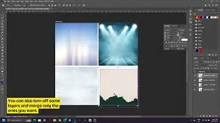 Chapter 108 - How to merge visible layers in Adobe Photoshop