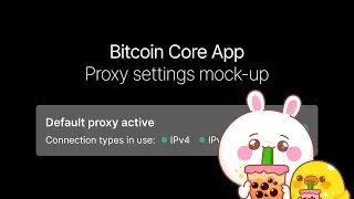 Bitcoin core app: Proxy settings mock-up