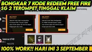 KODE REDEEM FF!! KODE REDEEM FREE FIRE TERBARU 3 September 2024 HARI INI‼️