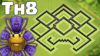 UNDEFEATED BEST TOWN HALL 8 TROPHY BASE! COC TH8 TROPHY DEFENSE BASE 2016! - CLASH OF CLANS