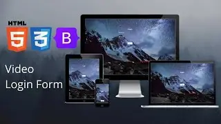 How To Make A Website With Login And Register | HTML CSS & Javascript Video Background