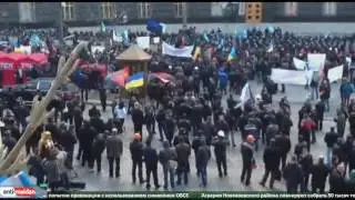 Киев, забастовка шахтеров 22.04.05