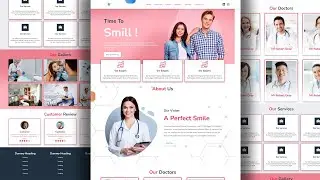 Dental website using html and css part 4