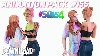 The Sims 4 Animation Pack  155  (DOWNLOAD) push, couple, talk