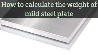 calculate weight of mild steel plate