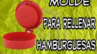♍Molde  para rellenar hamburguesas en Español | Mold filling burgers