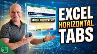 Learn How To Create Unlimited & Unique Horizontal Tabs In Excel [School Manager Pt. 8]