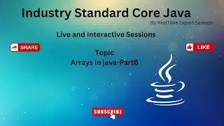 Arrays in Java Part6 | Java Playlist | Java 2024 | Full Stack Java |Java Tutorial | Core Java