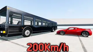 Bus vs Car | Crash Testing | BeamNG Drive